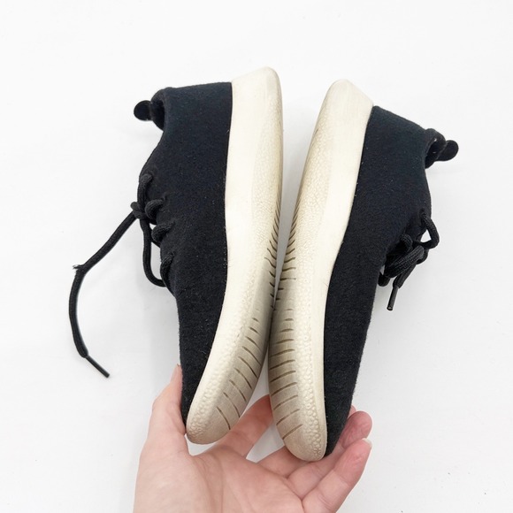 Allbirds Women Wool Runners Black White Sole Sneakers WR1W9 Size 9 - Picture 8 of 10